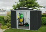 Abri de jardin 7 m² Trigano en acier galvanisé - Anthracite