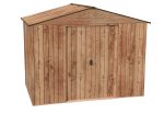 Abri de Jardin en Métal Duramax Woodgrain Imitation Bois 5 m²