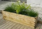 Bac à fleurs en bois autoclave ep. 45 mm - 180 x 50 x 50 cm Robust