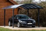 Carport en aluminium et polycarbonate autoportant 3 x 4,85 m