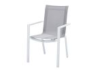 Fauteuil de Jardin en Aluminium Blanc ou Noir