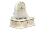 Fontaine de jardin murale en pierre reconstituée - St Tropez