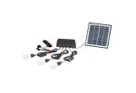 Kit éclairage solaire d’extérieur 3 ampoules LED - 5 W