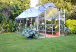 Serre de jardin polycarbonate argent Balance 8,9m²
