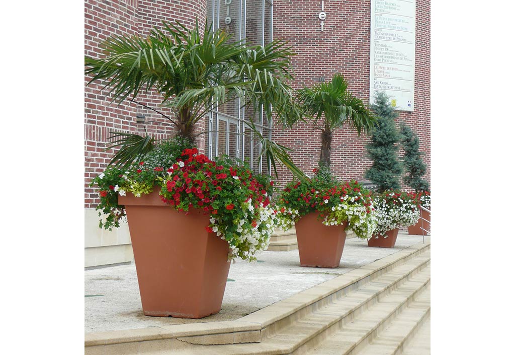 Pot De Fleurs Carré Prosperplast – 26,6 L – Avec Insert – Plusieurs Couleurs Dispo