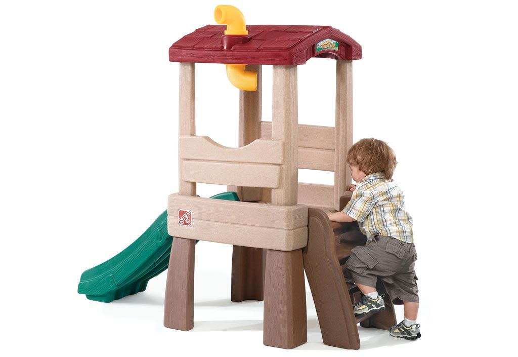 Maisonnette en Plastique avec Toboggan Treehouse