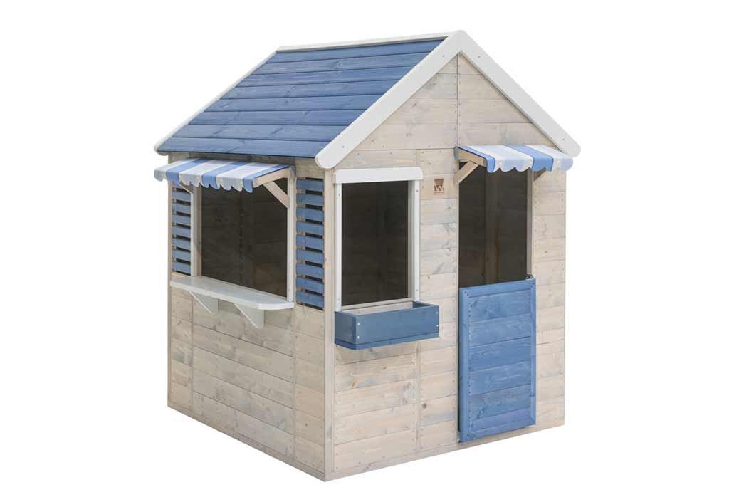 Cabane Enfants Santa Barbara – Bois Épicéa – Pergola & Fenêtre Plexiglas – 4 Enfants 3-12 Ans – Dimensions 251x158x201 Cm