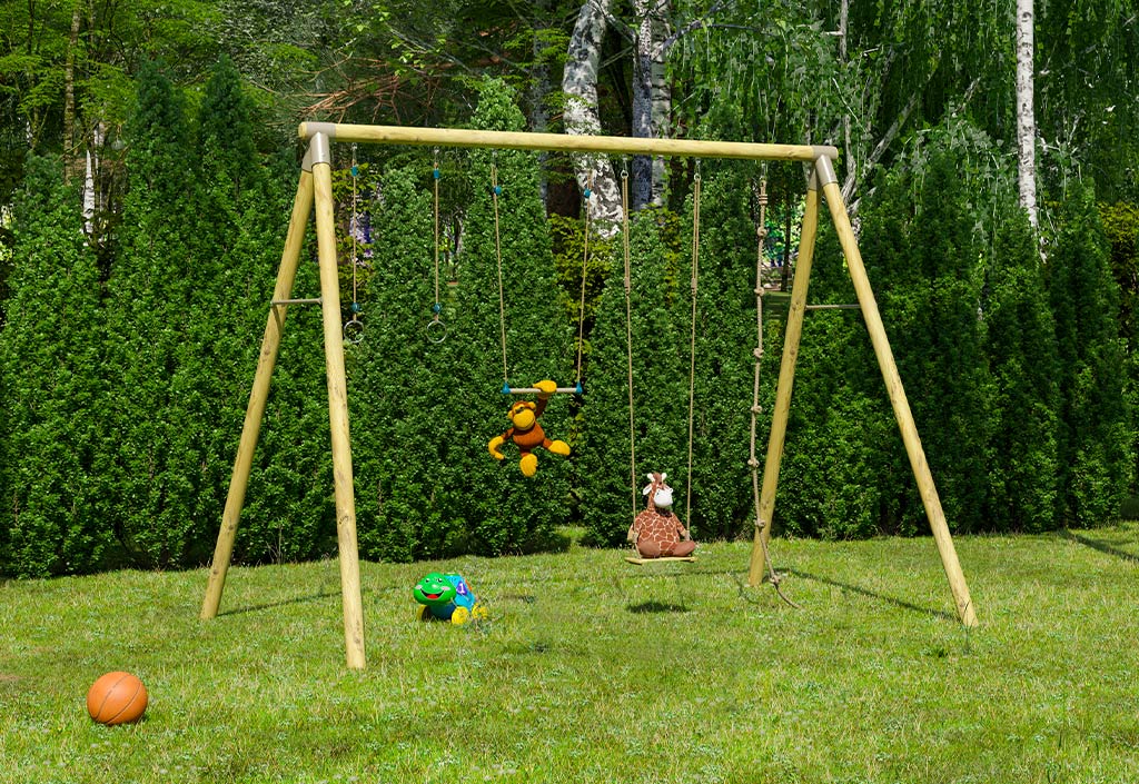 Portique balançoire en bois pour adulte 3m - Oliver 2