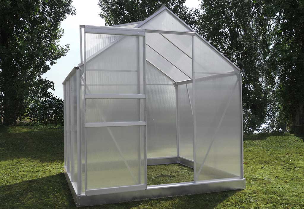 Serre de Jardin en Aluminium et Polycarbonate Alvéolaire Diamant 46