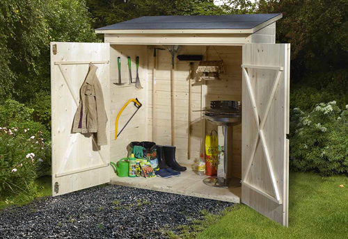 Meuble de Rangement Extérieur en Bois-Armoire de Jardin de Petite