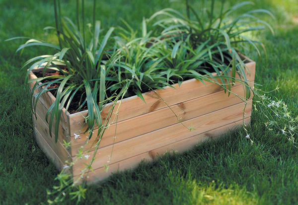 Jardinière en bois modulable et personnalisable