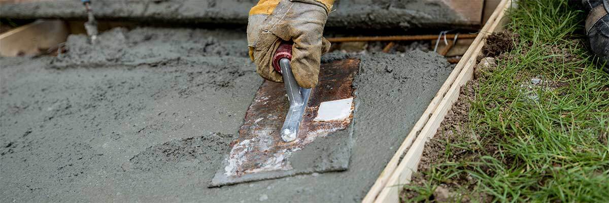 Mise en place d'une dalle de béton