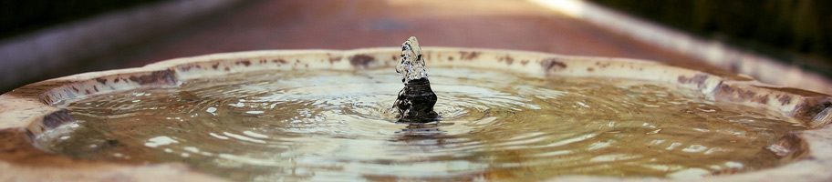 Fontaine de jardin.