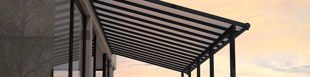 Pergola adossée en aluminium