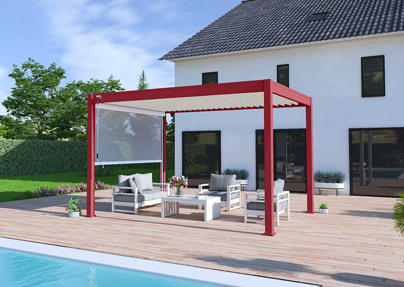 Pergola bioclimatique en aluminium Ombréa