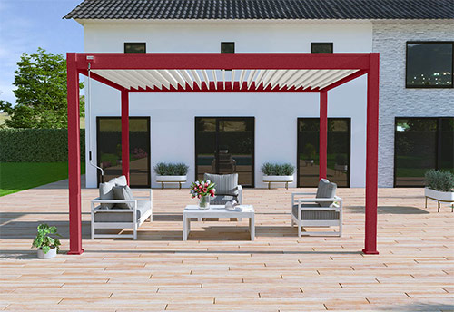 Pergola bioclimatique autoportée Ombréa