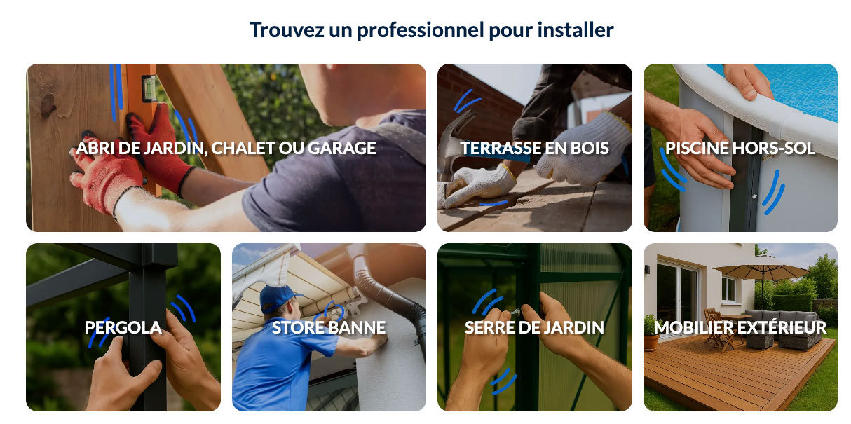 Montage équipement jardin NeedHelp