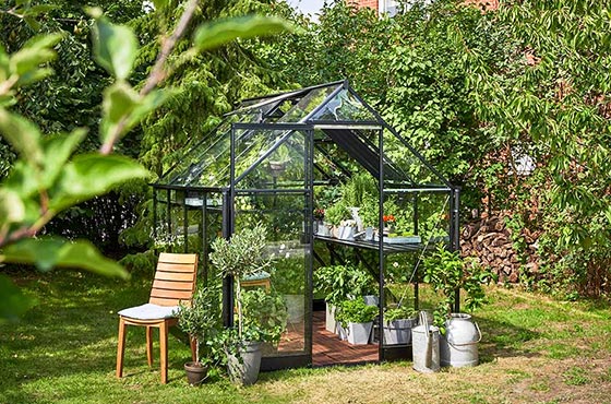 Serre jardin aluminium verre trempé