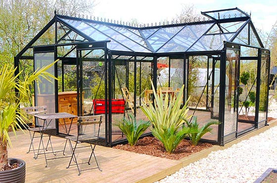 Serre de jardin en verre orangerie